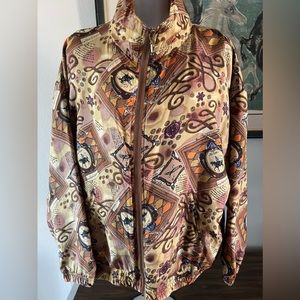 Vintage Studio Sportif EQUESTRIAN Theme 100% Silk Lightweight Jacket

Women’s XL